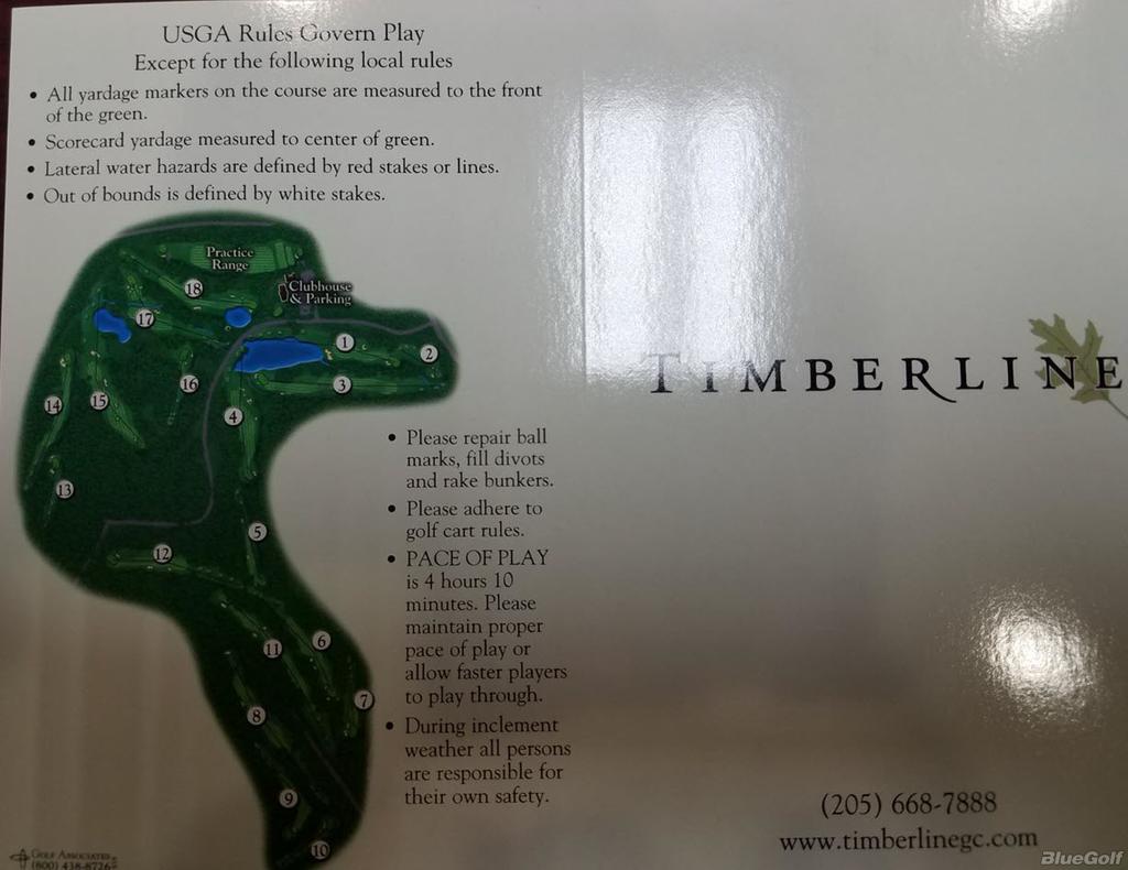 Timberline Golf Club Course Profile Course Database