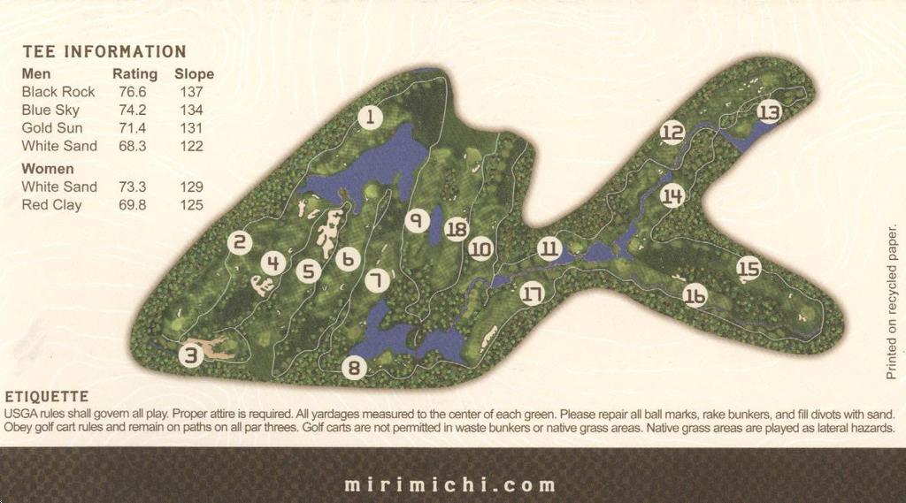 Mirimichi Golf Course Champion Course Profile Course Database