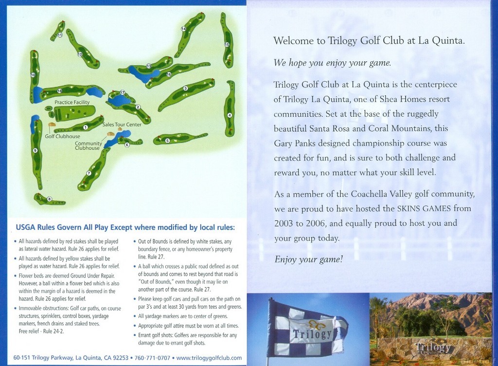 Golf Club at La Quinta, The Course Profile Course Database