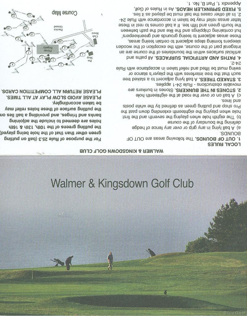 Walmer & Kingsdown Golf Club Course Profile Course Database