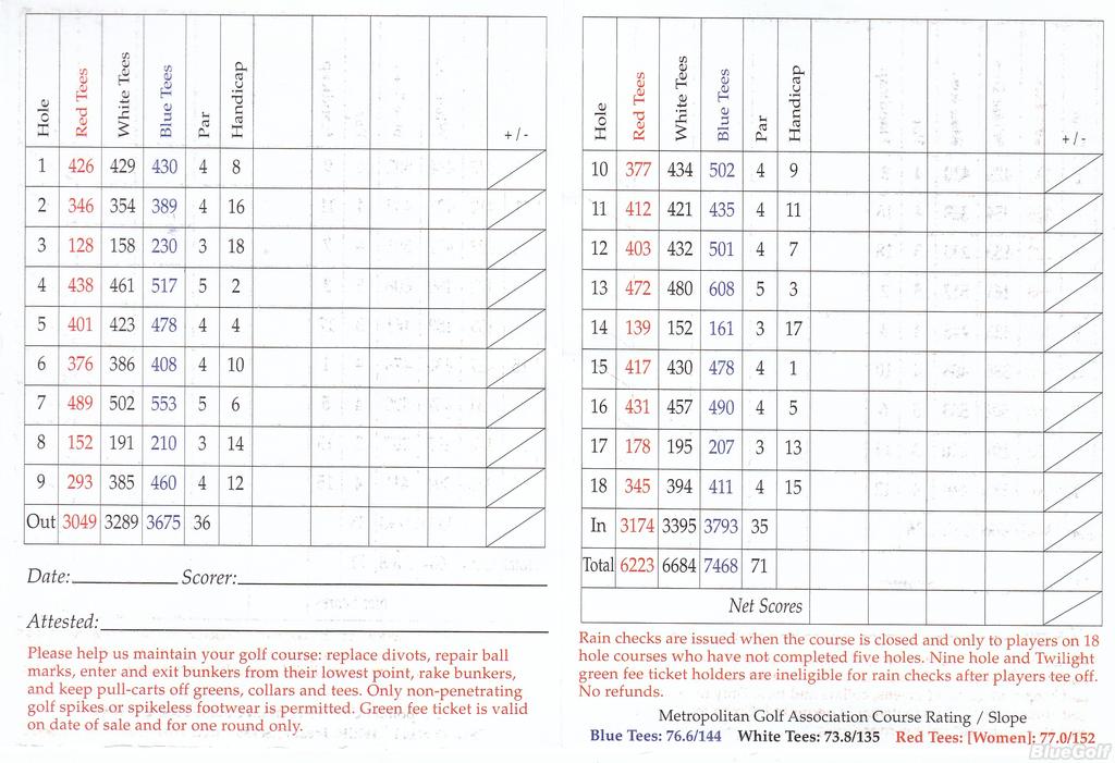 Bethpage State Park Black Course Profile Course Database