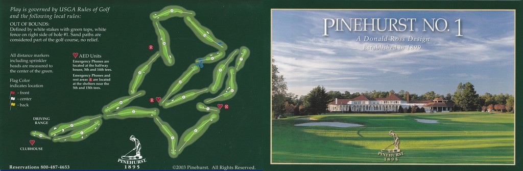 Pinehurst No. 1 - Actual Scorecard | Course Database
