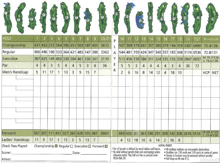 Horseshoe Bay Resort Apple Rock Course Course Profile Course Database