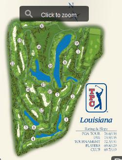 TPC Louisiana - Layout Map | Nebraska PGA
