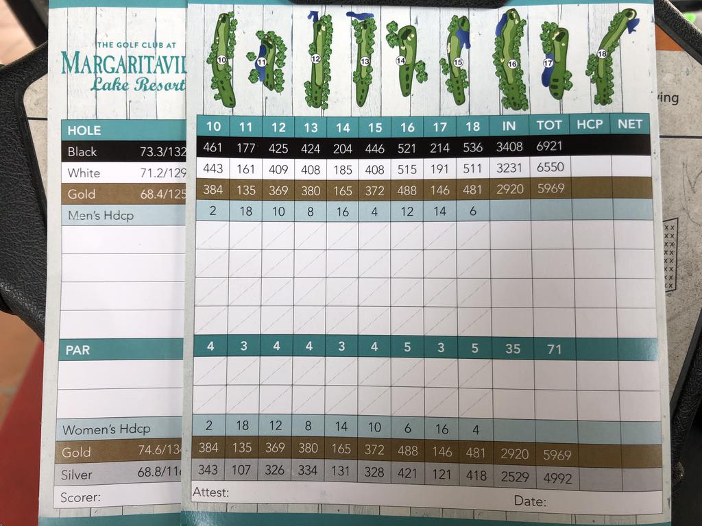 Golf Club at Margaritaville Lake Resort Course Profile Course Database