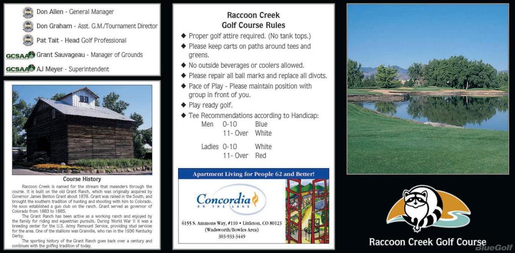 Raccoon Creek Golf Course Course Profile Course Database