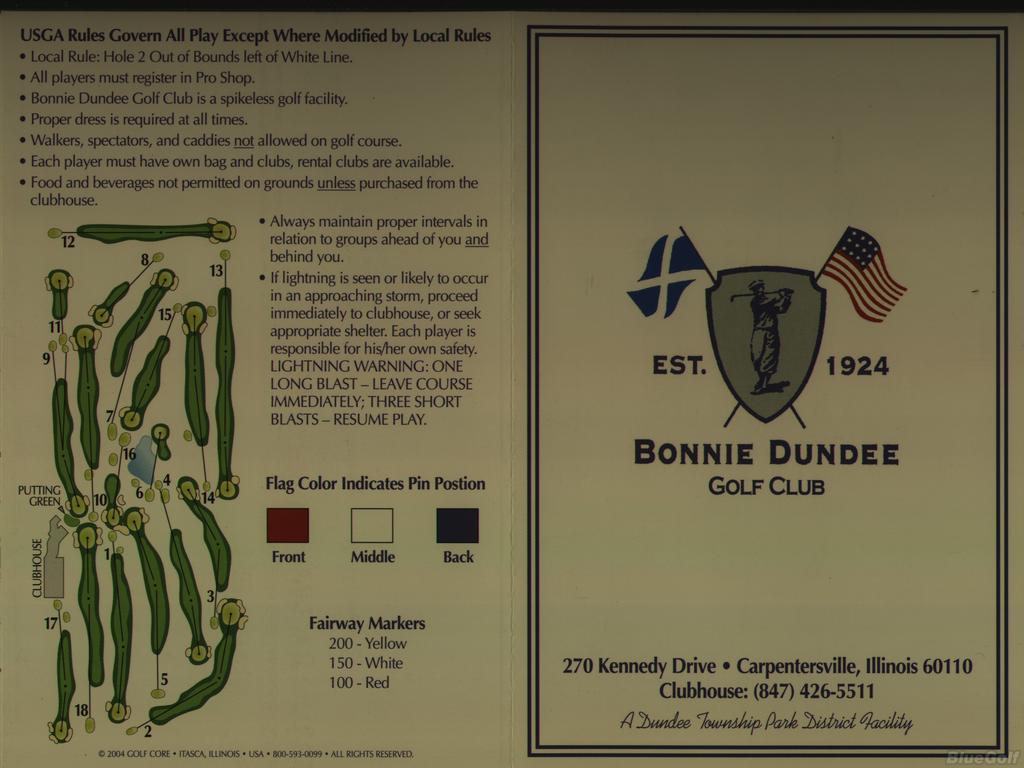 Bonnie Dundee Golf Course Course Profile Course Database