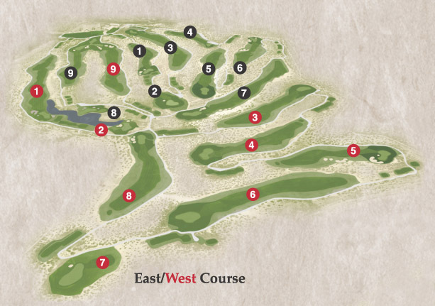 Painted Dunes Desert Golf Club East/West Layout Map Course Database Painted Dunes Desert Golf Club East/West Layout Map Course Database