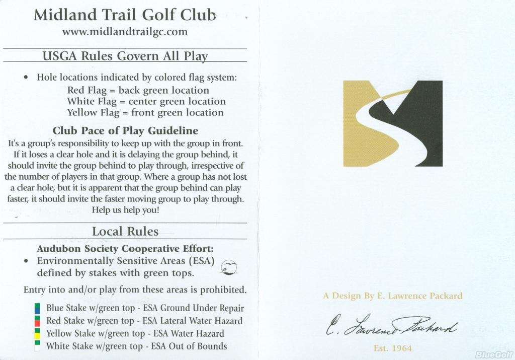 Midland Trail Golf Club Course Profile Course Database