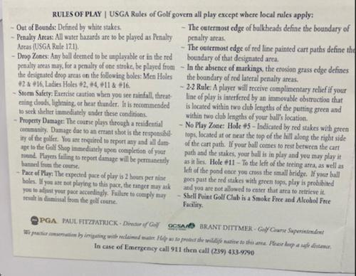 Shell Point Golf Club - Course Profile | Course Database