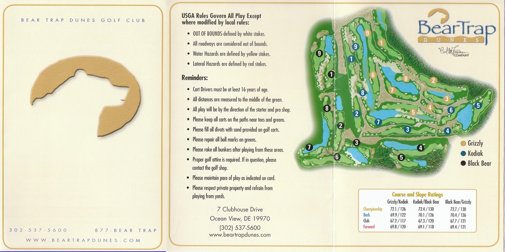 Bear Trap Dunes Golf Club Kodiak/Black Course Profile Course Database