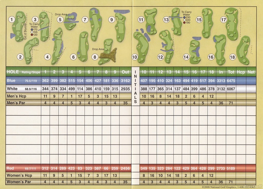 Door Creek Golf Course Course Profile Course Database