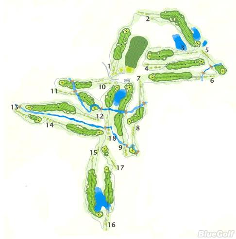 Coyote Crossing Golf Club - Layout Map | Indiana Golf