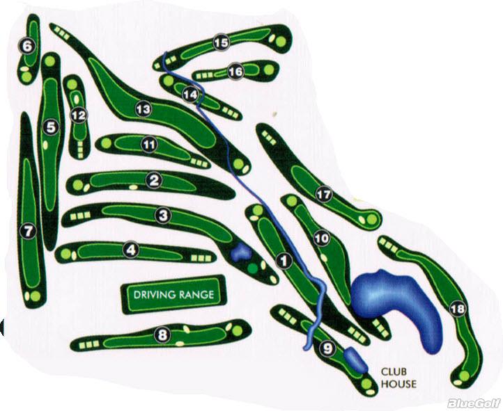 Heddles Hideaway Country Club Layout Map Course Database