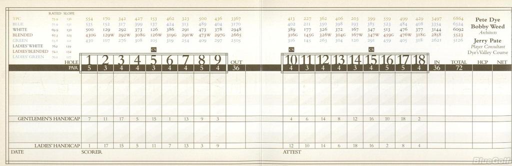 TPC Sawgrass Dye's Valley Course Blueprint print -  Israel