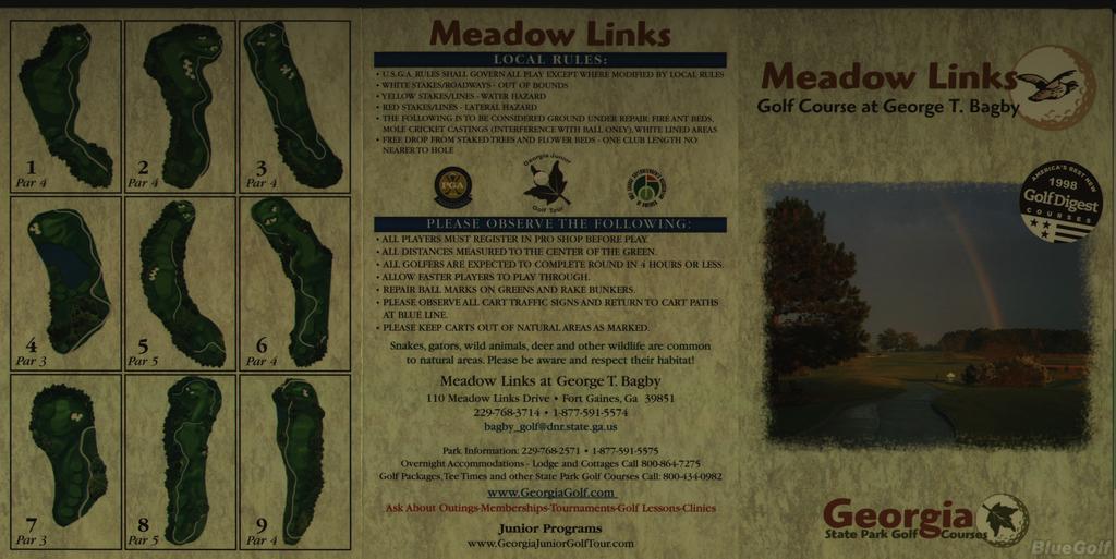 Meadow Links at T. Bagby Course Profile Course Database