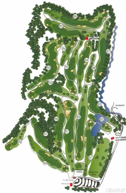 Musket Ridge Golf Club - Layout Map | Course Database