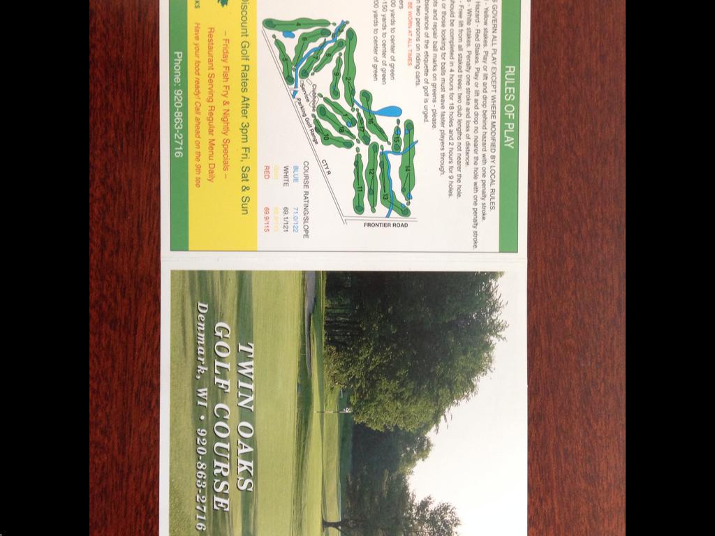 Twin Oaks Golf Club Course Profile Course Database