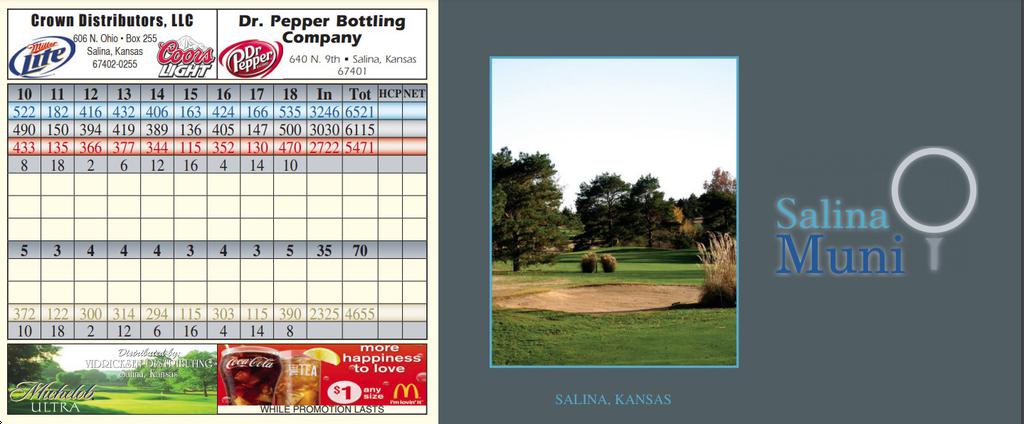 Salina Municipal Golf Course Course Profile Course Database Salina Municipal Golf Course Course Profile Course Database