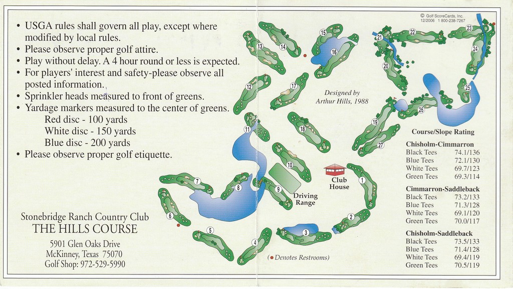 Stonebridge Ranch Country Club - Chisholm/Cimmarron - Course Profile ...