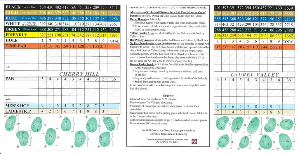 The Villages Palmer Legends Cherry Hills/Laurel Valley Course Profile Course Database