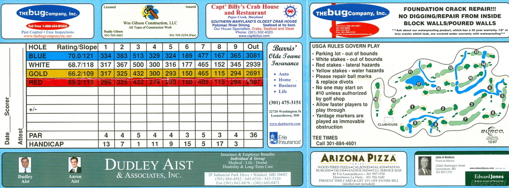 Wicomico Shores Golf Course Course Profile Course Database