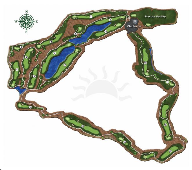 Sun River Golf Club - Layout Map | Course Database