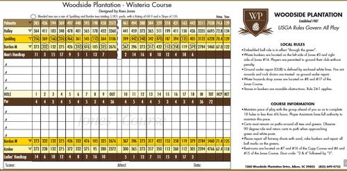 Woodside Plantation Country Club - Wisteria Course - Course Profile |  Course Database