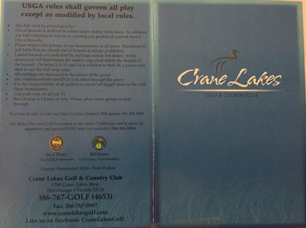 Crane Lakes Golf Course Course Profile Course Database