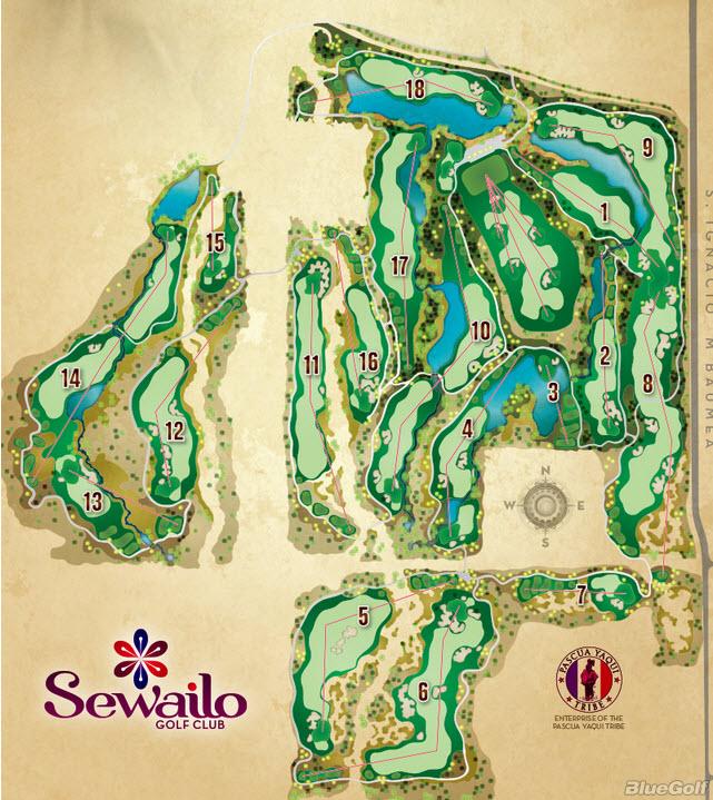Sewailo Golf Club Layout Map Course Database