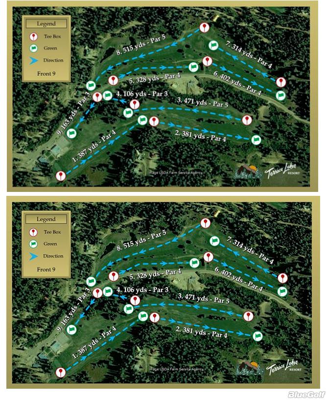 Terrace Lakes Resort Layout Map Course Database