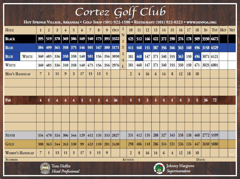 Cortez Golf Course Course Profile Course Database