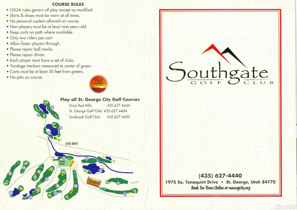 Southgate Golf Club Course Profile Course Database