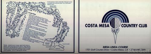 Costa Mesa Golf & Country Club - Mesa Linda Course - Course Profile | SCPGA  Jr Tour