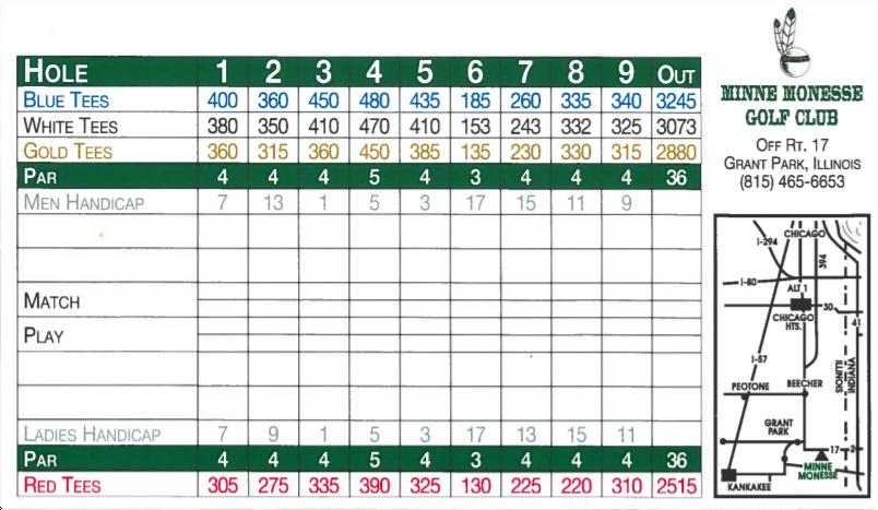 Minne Monesse Golf Course - Course Profile | IJGA