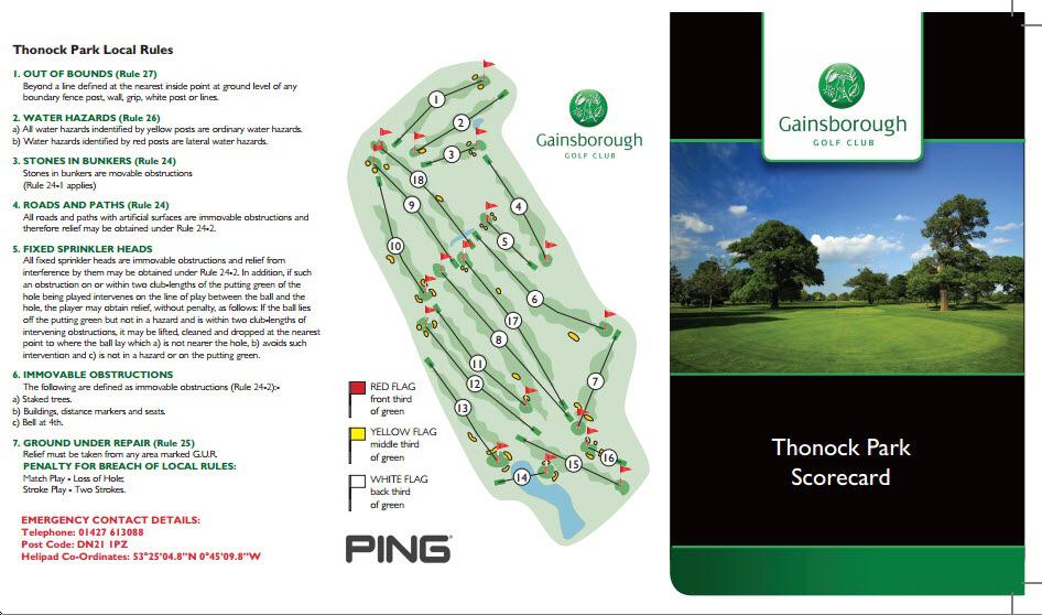 Thonock Park Course Profile Course Database