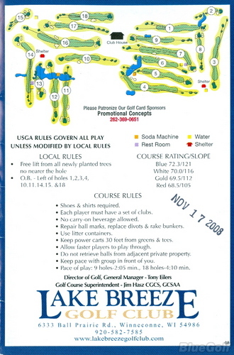 Lake Breeze Golf Club - Course Profile 