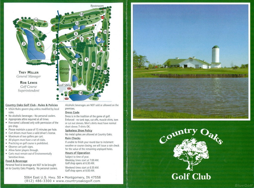 Country Oaks Golf Club Course Profile Course Database