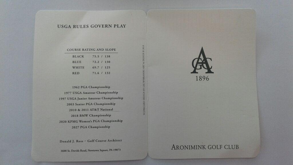 Aronimink Golf Club Course Profile Course Database