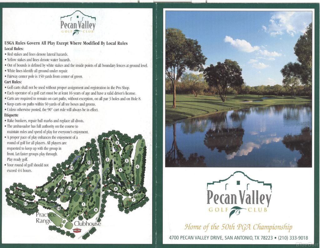 Pecan Valley Golf Club Hills Course Profile Course Database