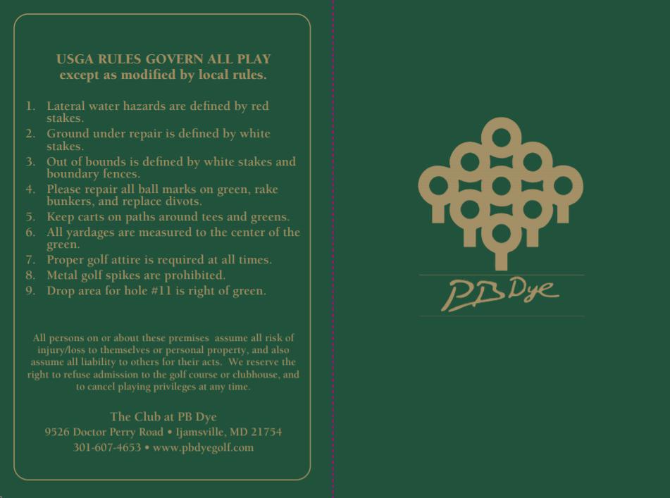 P.B. Dye Golf Club - Course Profile | Course Database