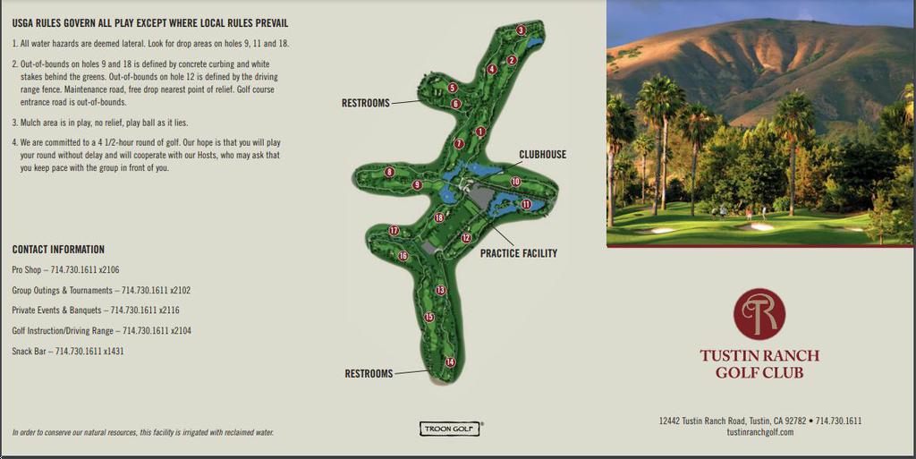 Tustin Ranch Golf Course Map.pdf Tustin Ranch Golf Club - Course Profile | Course Database