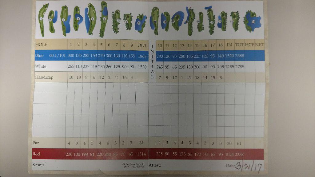 Bonita Fairways C.C. Course Profile Course Database