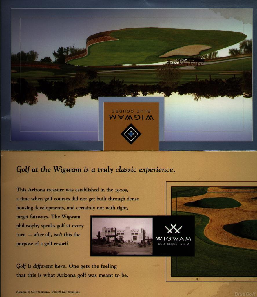 The Wigwam Golf Resort and Spa Blue Course Course Profile Course