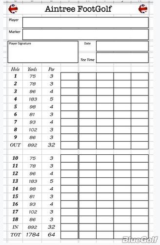 Aintree Footgolf - Course Profile 