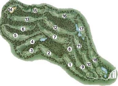 Cypresswood Golf Club - Cypress Course - Layout Map | Course Database