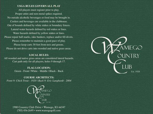 Wamego Country Club Course Profile Course Database Wamego Country Club Course Profile Course Database
