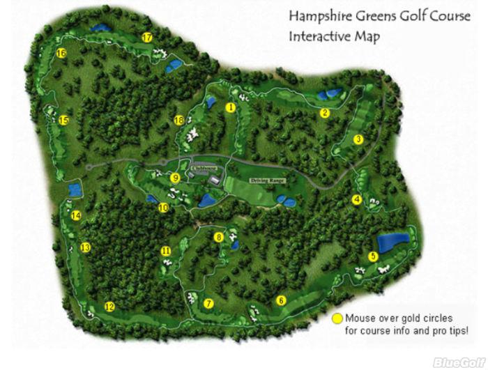 11+ Nh Golf Courses Map