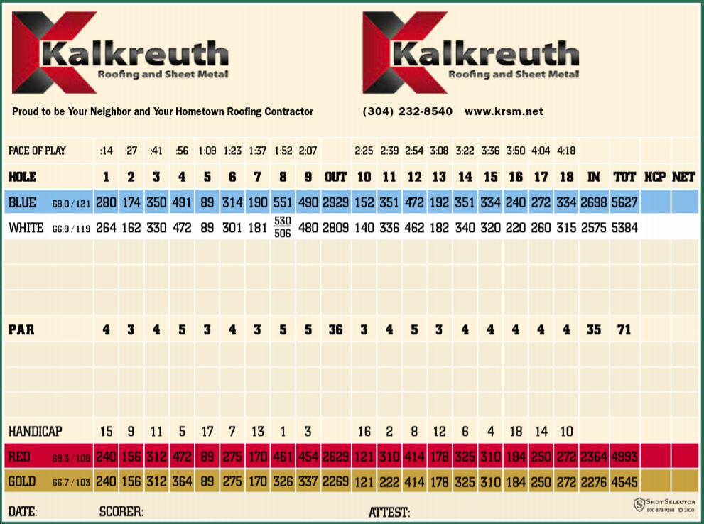 Oglebay Resort Crispin Course Course Profile Course Database