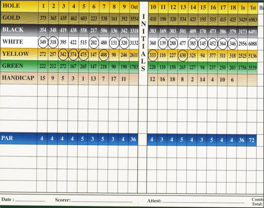 Baywood Greens Course Profile Course Database